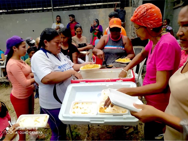 Speisung von Bedürftigen in Venezuela